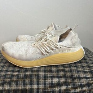 LANE EIGHT Athletic‎ Sneakers White Knit Lace Up Chunky Sole Women Size 8